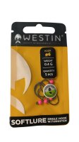 SOFTLURE SINGLE HOOK TUNGSTEN UV PINK #4 0,4G 5PCS