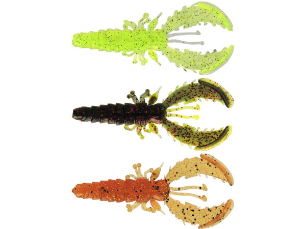 CRECRAW SLIM CREATUREBAIT 5,5CM 1,5G FLOATING DARK WATER MIX 22 6PCS