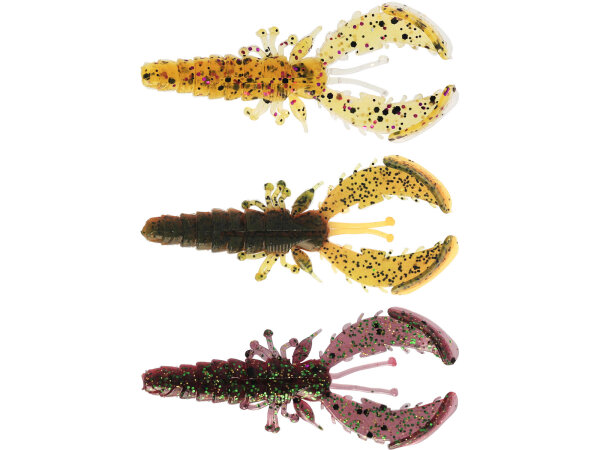 CRECRAW SLIM CREATUREBAIT 5,5CM 1,5G FLOATING CLEAR WATER MIX 22 6PCS