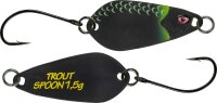 MOLIX TROUT SPOON 2.5G MAT BLACK STRIPE SCALES
