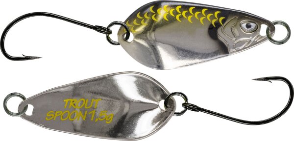 MOLIX TROUT SPOON 2.5G BROWN METAL STRIPE SCALES