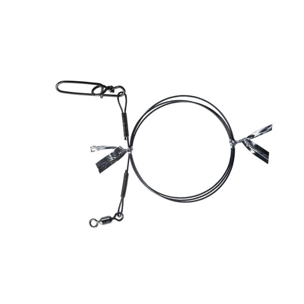 BKK 7X7 WIRE LEADER - HD PIKE SNAP 40CM 19KG 2PCS