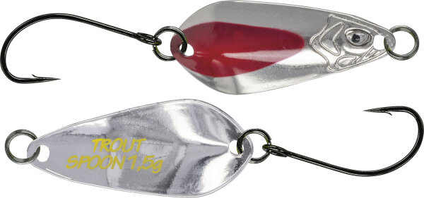 MOLIX TROUT SPOON 2.5G SILVER RED STRIPE