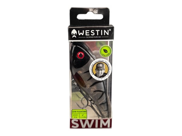 WESTIN SWIM GLIDEBAIT 10CM 31G LOW FLOATING BLACK GHOST