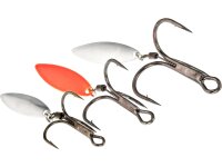 WESTIN SPIN-TREBLE #1 SILVER/RED 2PCS