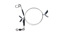 BKK 7X7 WIRE LEADER ALLROUND DUOLOCK SNAP 25CM 18KG