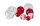 IRON CLAW GLASPERLEN ROT 6MM 20PCS