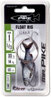 Quantum #1 #1/0 Mr. Pike Float Rig Leader Claw Hook L: 50cm 14kg / 30lbs camo