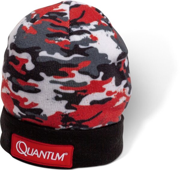 Quantum Winter Cap schwarz/rot camou