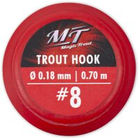 Magic Trout #4 Trout Hook silber Vorfach: 70cm