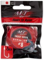 Magic Trout #10 Trout Hook silber Vorfach: 70cm