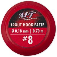 Magic Trout #4 Trout Hook Paste rot Vorfach: 70cm