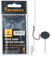 Browning Feeder Leader Method Push Stop bronze Vorfach: 10cm